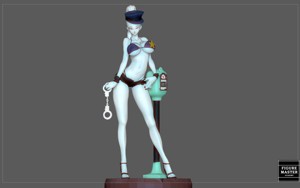 VADOS POLICE VIKINI SEXY GIRL STATUE DRAGONBALL ANIME CHARACTER VIKINI 3D PRINT MODEL