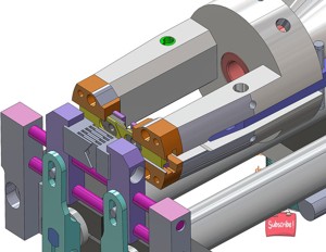 industrial 3D model Wire stripping machine