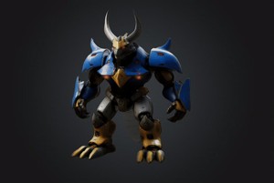 DIB DINO MONSTER BOT STL OBJ GLB FOR 3D PRINTER
