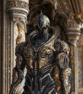 Futuristic Alien Inspired Armor Statue