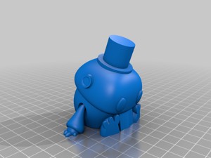 Tiny articulated bot (With Top hat)