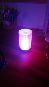 Modern cylindrical ws2812b LED lamp (OpenHAB via esp8266/mqtt)