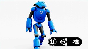 UTILITY BOT SOPHIE Rigged for Unreal Engine - Unity - MIXAMO 