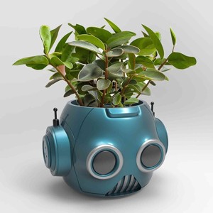 Robot Planter Pot STL 3D Printer file instant download