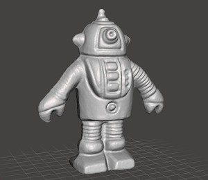 MONOCHROMATIC ROBOT VINTAGE FIGURE MODEL TOY ALIEN 70s