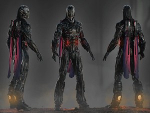 Sci Fi Airborne Cyborg