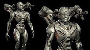 Robot Humanoid B2 - Rigged and Animated