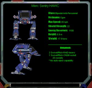 OGRE HAWC - BATTLETECH STYLE FIGURE.