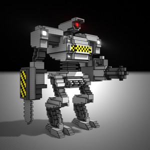VIGILANT ROBOT VOXEL ART