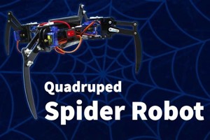 Quadruped Spider robot Acrylic Body