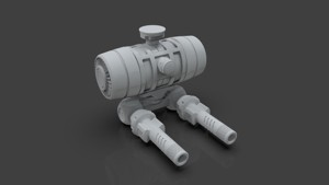 Sci-Fi Drone - 4 - Untextured