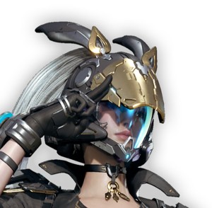 CYBERPUNK BUNNY ROBOT ANDROID MOTO TYPE HELMET VERSION 2