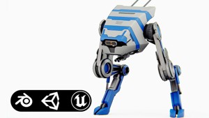 DINO ROBOT Rigged for Unreal Engine - Unity - MIXAMO 
