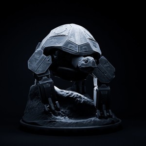 Turtle mecha robot 32mm scale pre-supported