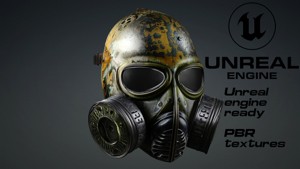 Apocalyptic Gas Mask game ready  UE5  FBX 