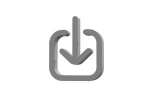 3d arrow down to square