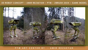 Wall-E robot concept PTM - Amir Rezaeyan