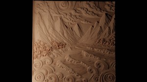 Delta CNC 3d Print High Relief Sand Casting