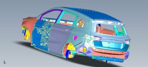 S70 car body-industrial 3D model