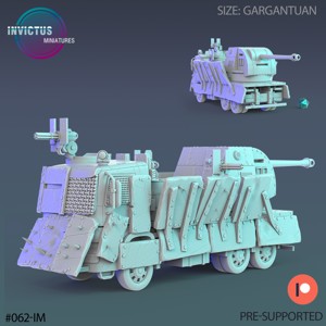 WASTELAND WHEEL FORTRESS ‧ SCI-FI MINIATURE ‧ WARGAME MINIATURES ‧ TABLETOP 3D MODEL ‧ RPG MINIATURE ‧ CYBERPUNK CONSTRUCT ‧ STEAMPUNK WAR MACHINE ‧ STL FILE