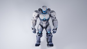 Humanoid Robot 3D Model - Futuristic Sci-Fi Asset