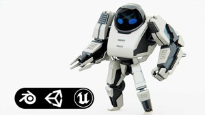 BATTLE DROID S-200 Rigged for Unreal Engine - Unity - MIXAMO
