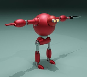 Combat game robot 3D model for game