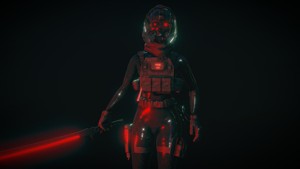 CYBORG WITH THERMAL KATANA
