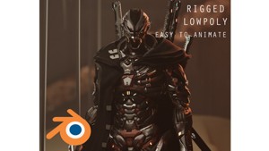 Cyberpunk Combat Armor Character