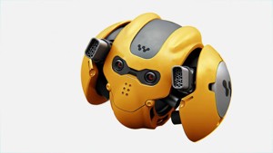SKULL BOT X-700 RIGGED ANIMATED