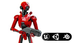 BATTLE DROID X-5000 Rigged for Unreal Engine - Unity - MIXAMO 