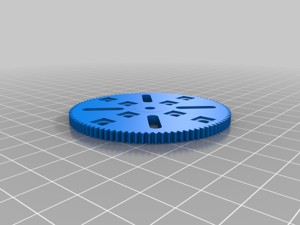 Thick Meccano 95 tooth gear replica