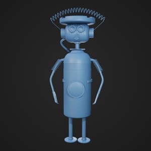 STEAMPUNK ROBOT ASHTRAY
