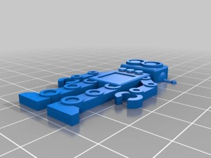 Customizable Robot Keychain