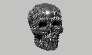 SKULL ROBOT HEAD A24