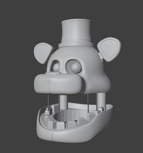 FNAF Fredbear wearable 3D Head cosplay