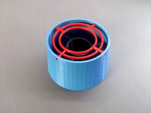 JALC BOAT VERSION BLUE PROPELLER AND GUARD.