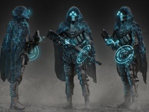 Sci Fi Stealth Sniper Soldier