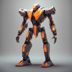 CYBER ROBOT 3D MODEL PRINTING