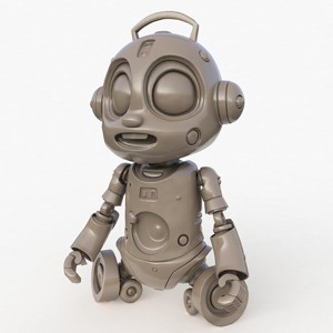 Cute Robot Child Clay