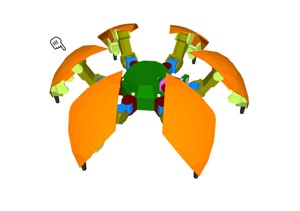 HEXAPOD ROBOT - H1 - SHIELD TOP & BOTTOM