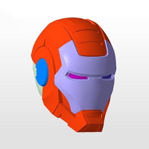 Iron Man War Machine Mark I Helmet 3D Model Ready to Print