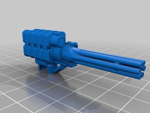 Gatling Cannon for Giant Robot (carapace)