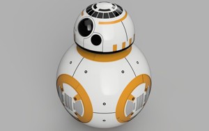 High-Quality BB-8 Astromech Droid 3D Model