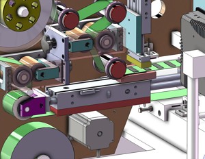 industrial 3D model labeling machine fixed mold removal module