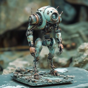 RETRO ROBOT FIGURINE 3D MODEL