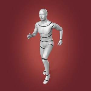 Humanoid Robot Rigged - Cartoon Character