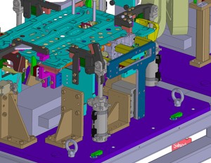 industrial 3D model sheet metal punching machine