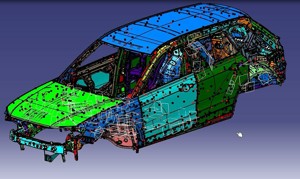 Haval H7 car-industrial 3D model