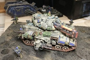 Pre- Supported Dominion Smoke Jaguar Frontline Battle Tank